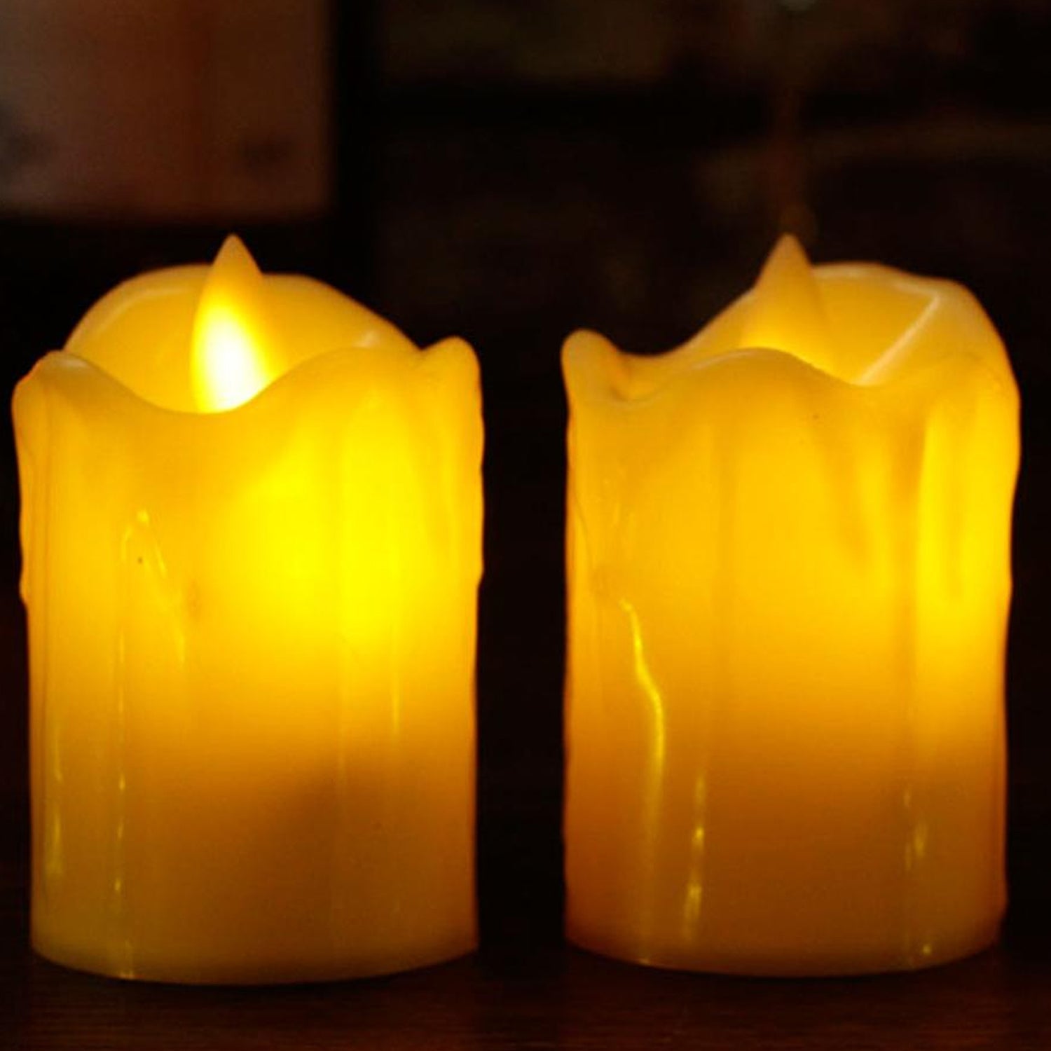 6552 Multicolor Flameless Melted Design Candles for Decoration (Set of 24pc) DeoDap 6552 Multicolor Flameless Melted Design Candles for Decoration (Set of 24pc) DeoDap